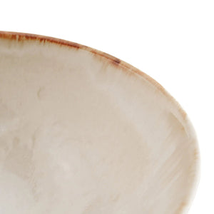 Servierschale – Keramikmaterial, Servierschalen-Design, Weiße Farbe, L – Cascais | Bazar Bizar Antwerp