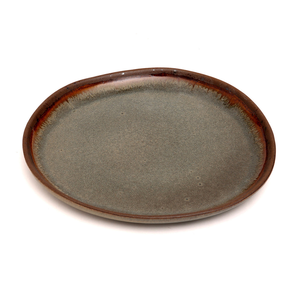 Salad plate – Portuguese Stoneware, Handmade Ceramic Surface, Multicoloured Glaze – Côa | Bazar Bizar Antwerp