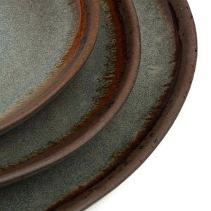 Salad plate – Portuguese Stoneware, Handmade Ceramic Surface, Multicoloured Glaze – Côa | Bazar Bizar Antwerp