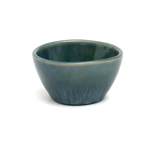Sauce Dish – Portuguese Ceramic, Vibrant Blue Tones, Handmade Shape, XS – Aqua | Bazar Bizar Antwerp