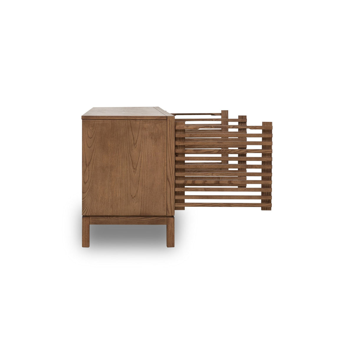Console Table - Solid Ash, Lamella Fronts, Roux Finish – Tanner | Modus Furniture International