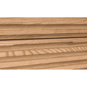 Kommode – Eschenholz Material, Lamellenfront Design, Flaxen Naturton, 132 cm Höhe - Tanner | Modus Furniture International