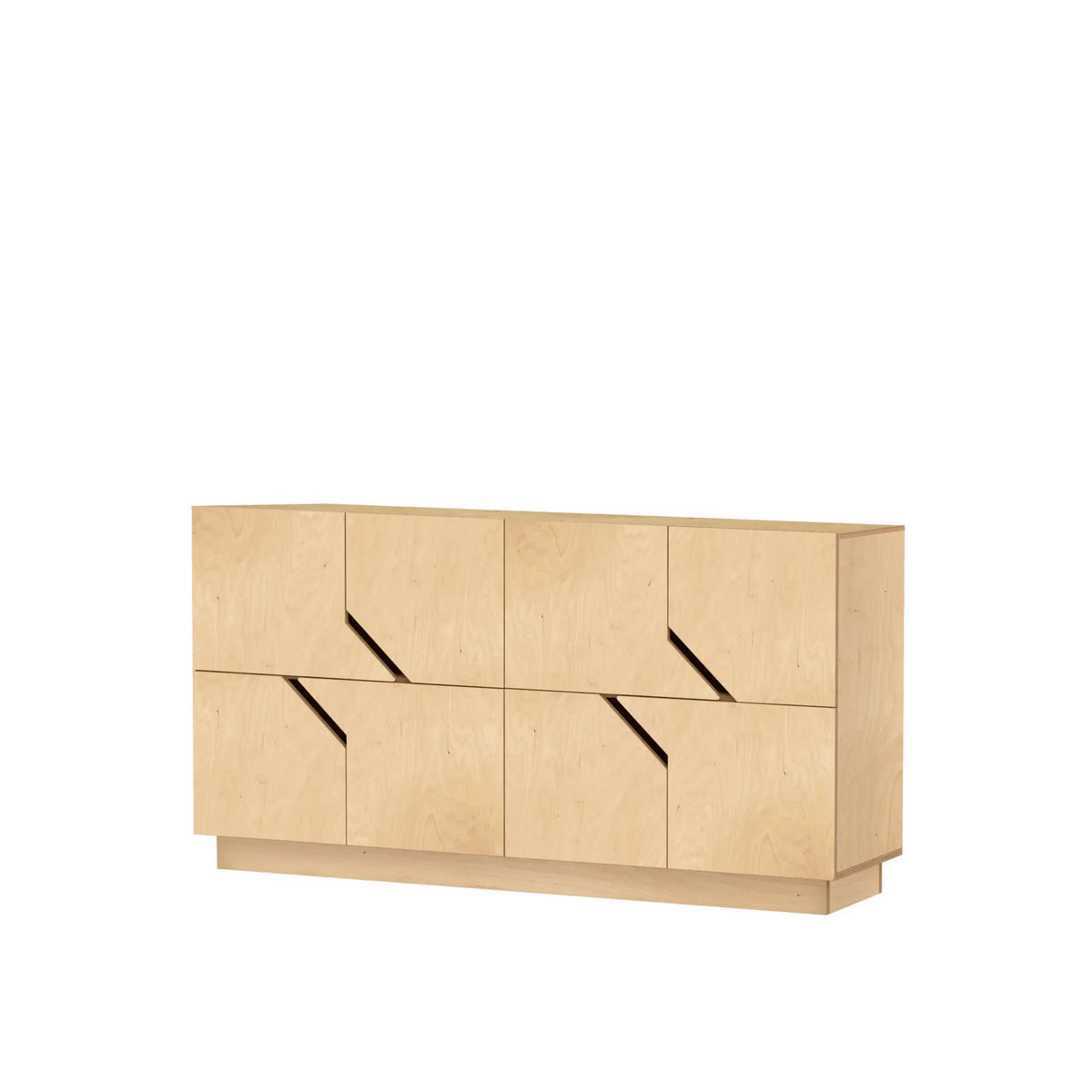 Sideboard oak veneer, birch plywood, soft-close hinges – Maze | Radis