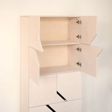 Birch multiplex sideboard with oil-wax finish & soft-close doors – Maze | Radis