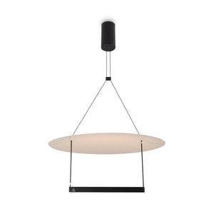 Pendelleuchte – Schwarzes Metall, Sanftes Reflexionslicht, 60 cm Schirm, 30 W Leistung - Ambience | Maytoni