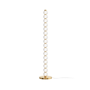Stehleuchte – Goldene Optik, Rundes Glas, 132 cm Höhe - Amulet | Maytoni