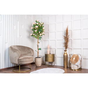 Kunstpflanze – Kunststoffmaterial, Romantisches Design, Rosenblüten - Rosenbaum | NeverLeafs