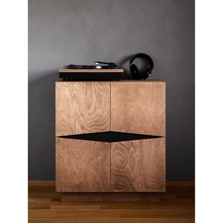 Sideboard in birch multiplex with antique oak finish & black stain – Loxi | Radis image