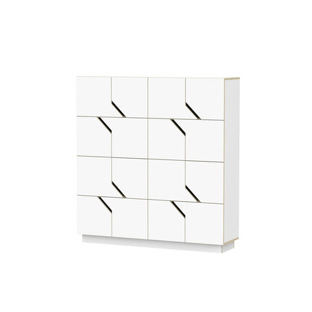 Sideboard in Birch Multiplex with White HPL Surface & Soft-Close Doors – Maze | Radis image