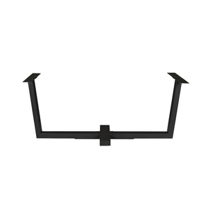 Table base - metal material, black finish, cross design - spider leg | Starfurn