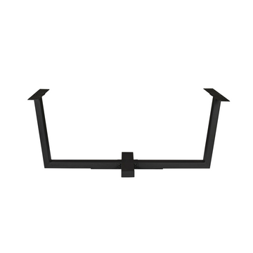 Table base - metal material, black finish, cross design - spider leg | Starfurn