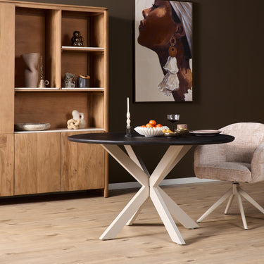 Table leg - Modern design, sand color, metal - Matrix | Starfurn