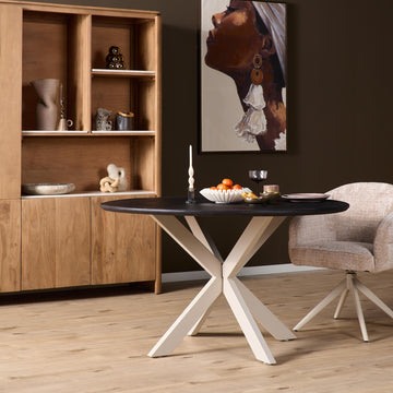 Tischbein – Modernes Design, Sandfarbe, Metall – Matrix | Starfurn