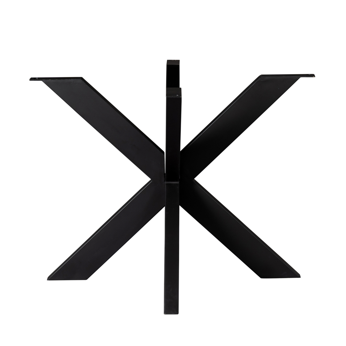 Table Base – Metal, Black Lacquer Finish, Modern Matrix Design | Starfurn