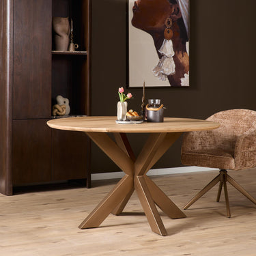 Table leg – Metal construction, Round shape, Matrix Design – Matrix | Starfurn