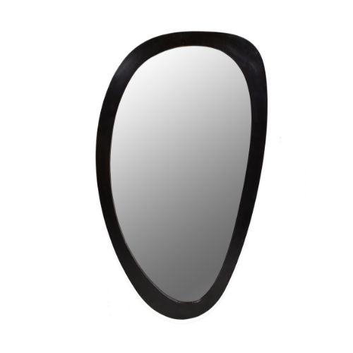 Mirror – Mango Wood Frame, Glass Surface, Irregular Shape – Lou | Starfurn
