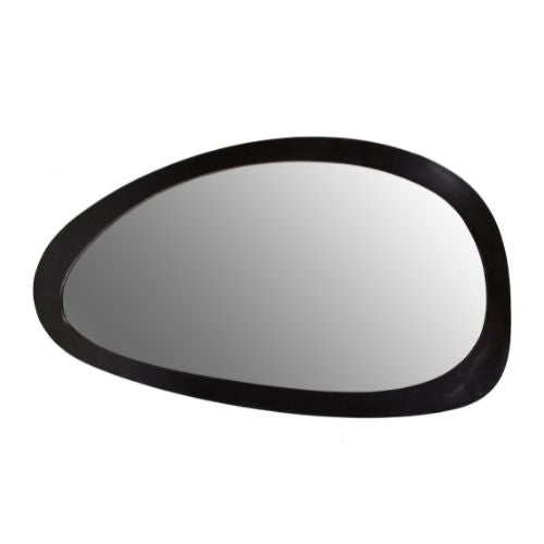 Mirror – Mango Wood Frame, Glass Surface, Irregular Shape – Lou | Starfurn