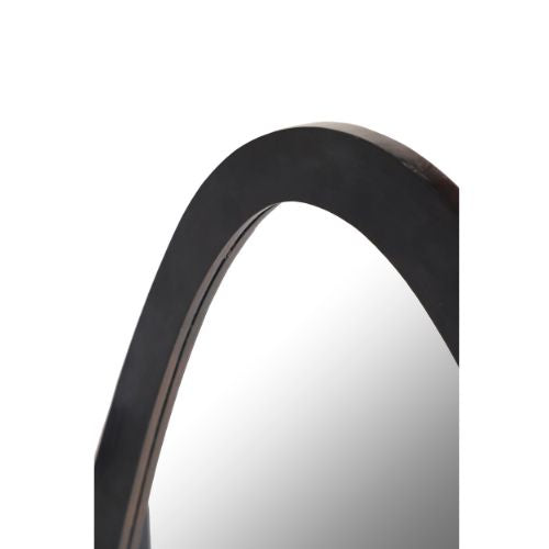 Mirror – Mango Wood Frame, Glass Surface, Irregular Shape – Lou | Starfurn