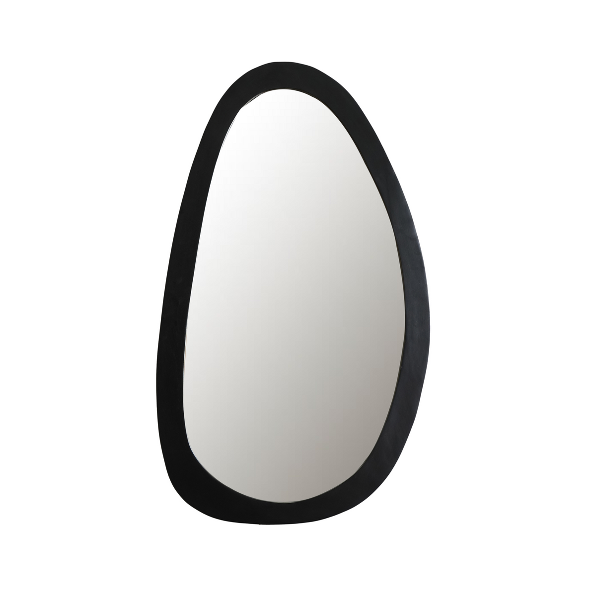 Mirror – Mango Wood Frame, Glass Surface, Organic Shape – Lou | Starfurn