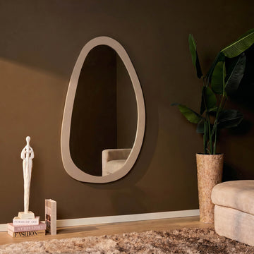 Mirror – Mango Wood, Sand Finish, Organic – Lou | Starfurn