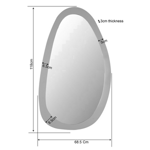 Mirror – Mango wood, Brown finish, Organic – Lou | Starfurn