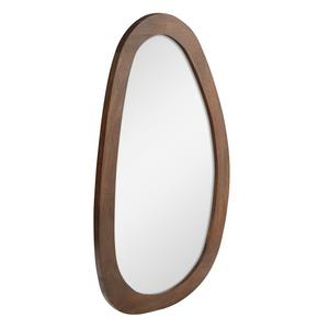 Mirror – Mango Wood, Brown Color, Organic Shape – Lou | Starfurn