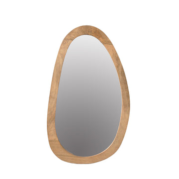 Mirror - Mango Wood Material, Natural Finish, Organic Design - Lou | Starfurn