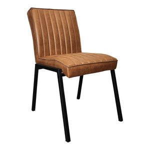 Dining chair – Microleather upholstery, metal frame, cold foam filling – Tivoli | Starfurn