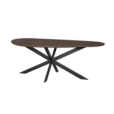 Dining Table – Solid Oak, Organic Tabletop, Matrix Legs – Cloud | Starfurn