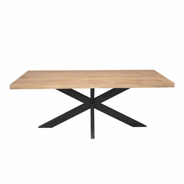 Esszimmertisch – Rechteckiges Design, Naturfarbe, Mangoholz – Dakota | Starfurn