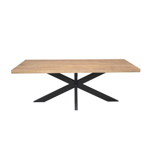 Esszimmertisch – Mangoholz, Naturfinish, Matrixgestell – Dakota | Starfurn