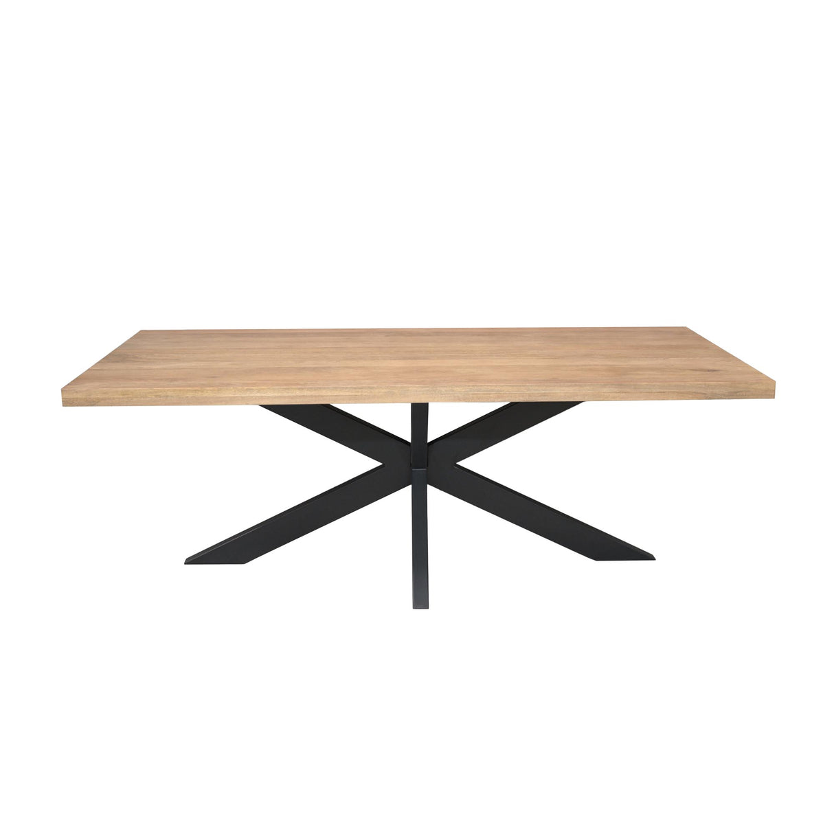 Esszimmertisch – Mangoholz, Naturfinish, Matrixgestell – Dakota | Starfurn