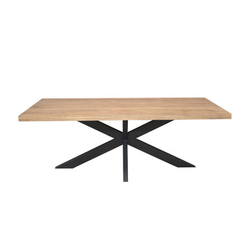 Esszimmertisch – Mangoholz, Naturfinish, Matrixgestell – Dakota | Starfurn