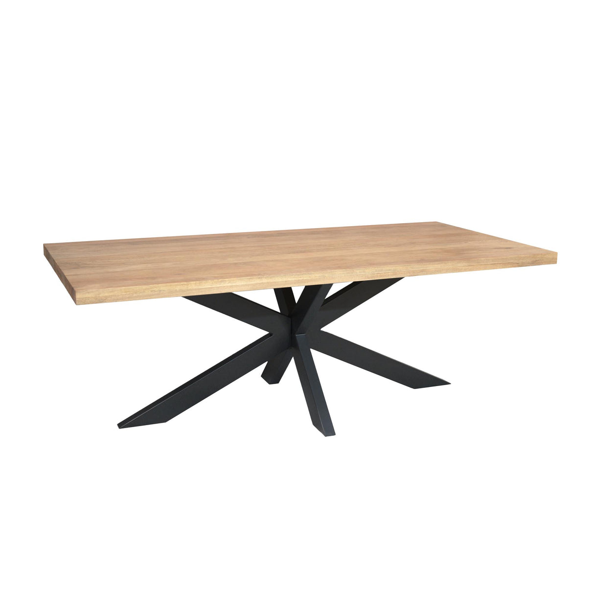 Esszimmertisch – Mangoholz, Naturfinish, Matrixgestell – Dakota | Starfurn