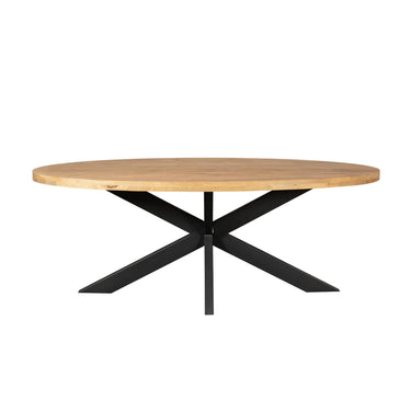 Dining Table – Oval Design, Natural Color, Mango Wood – Dakota | Starfurn