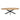 Dining table – mango wood top, matrix frame, oval shape – Dakota | Starfurn