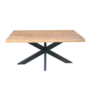 Esszimmertisch – Natürliche Oberfläche, Mangoholz Material, Baumstamm Design - Dakota | Starfurn