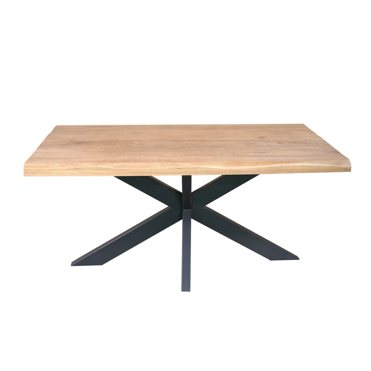 Esszimmertisch – Natürliche Oberfläche, Mangoholz Material, Baumstamm Design – Dakota | Starfurn
