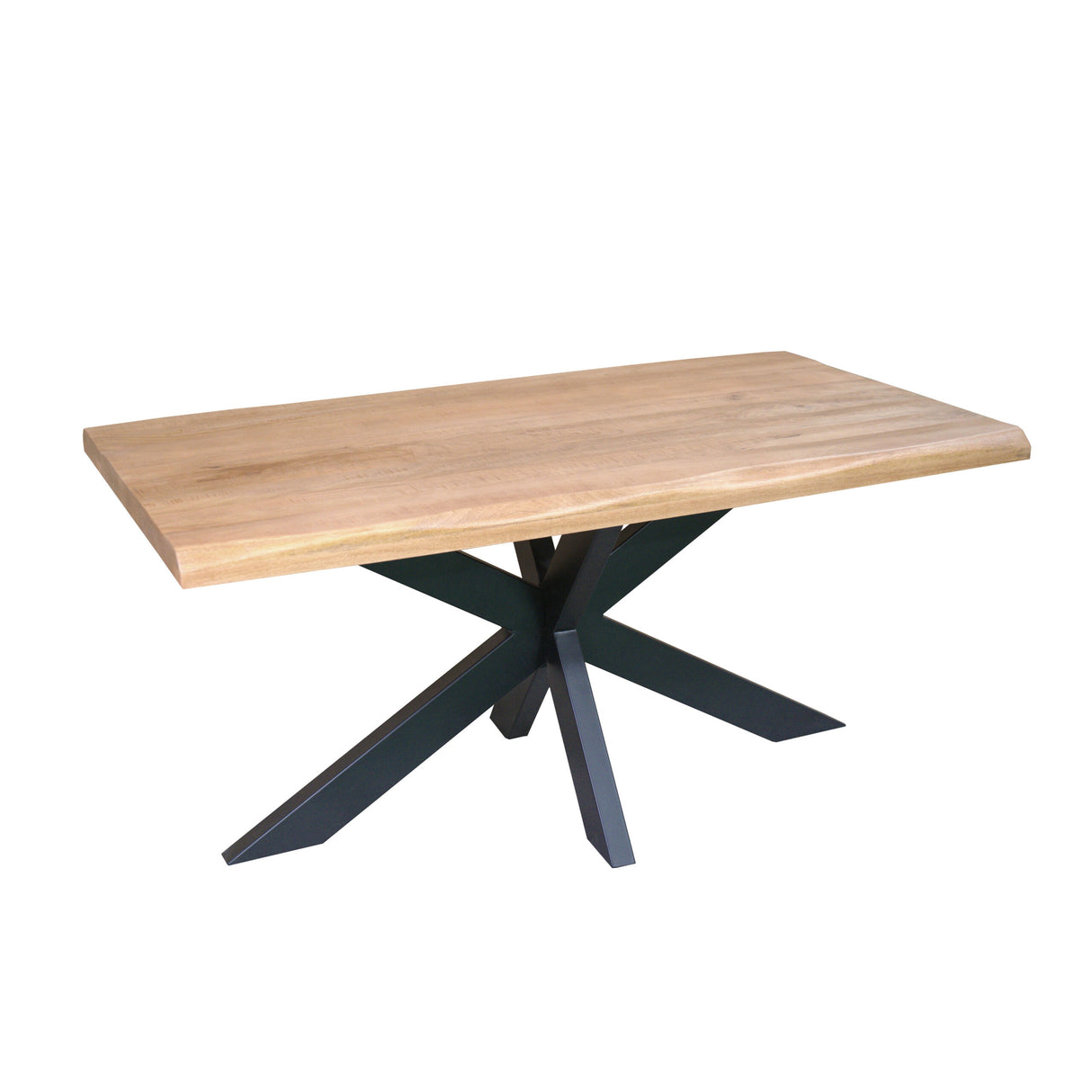 Esszimmertisch – Natürliche Oberfläche, Mangoholz Material, Baumstamm Design – Dakota | Starfurn