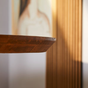 Dining Table - Solid Mango Wood, Black Metal Matrix Legs, Modern Oval Design - Brandy | Starfurn