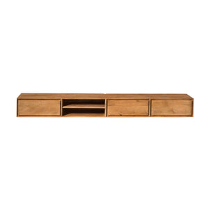 Floating TV Unit – Mango Wood, Handleless, Natural Colour – Ambiance | Starfurn