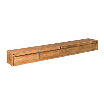 TV-Möbel - Mangoholz Natur, Grifflose Schubladen, Schwebendes Design, 280 cm – Ambiance | Starfurn
