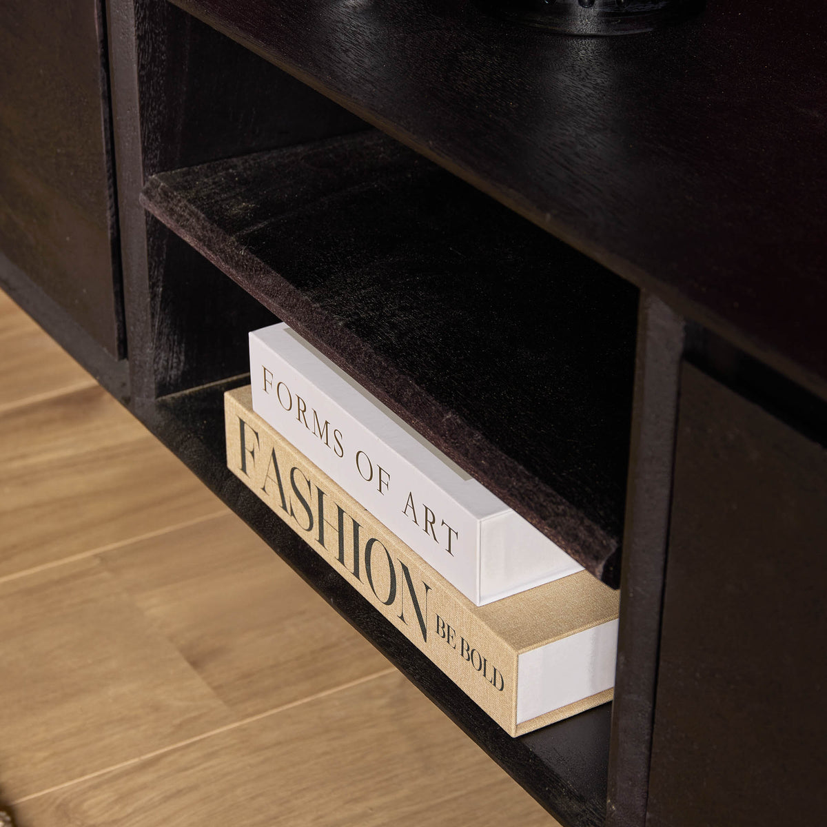 TV Cabinet – Wall-Mounted, Mango Wood, Modern Design – Ambiance | Starfurn