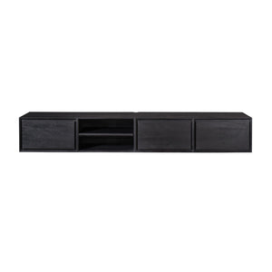 TV Furniture – Black Surface, Mango Wood Material, Floating Design – Ambiance | Starfurn