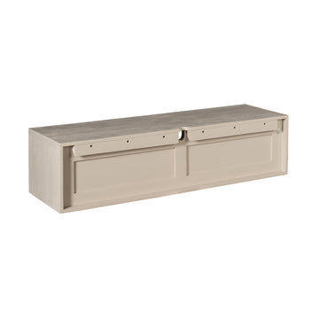 TV-Möbel - Mangoholz Sand, Grifflose Lade, Schwebendes Design, 120 cm – Ambiance | Starfurn