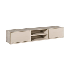 TV-Möbel - Mangoholz Sand, Grifflose Schubladen, Schwebendes Design, 160 cm – Ambiance | Starfurn