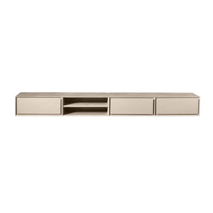 TV Unit – Wall-mounted, Mango Wood, Generous Design – Ambiance | Starfurn