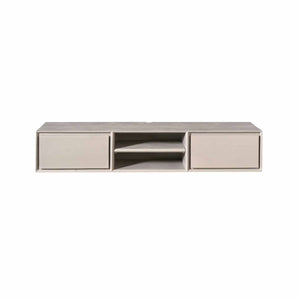 TV Unit – Mango Wood Construction, Wall-Mounted Design, Matte Finish – Ambiance | Starfurn