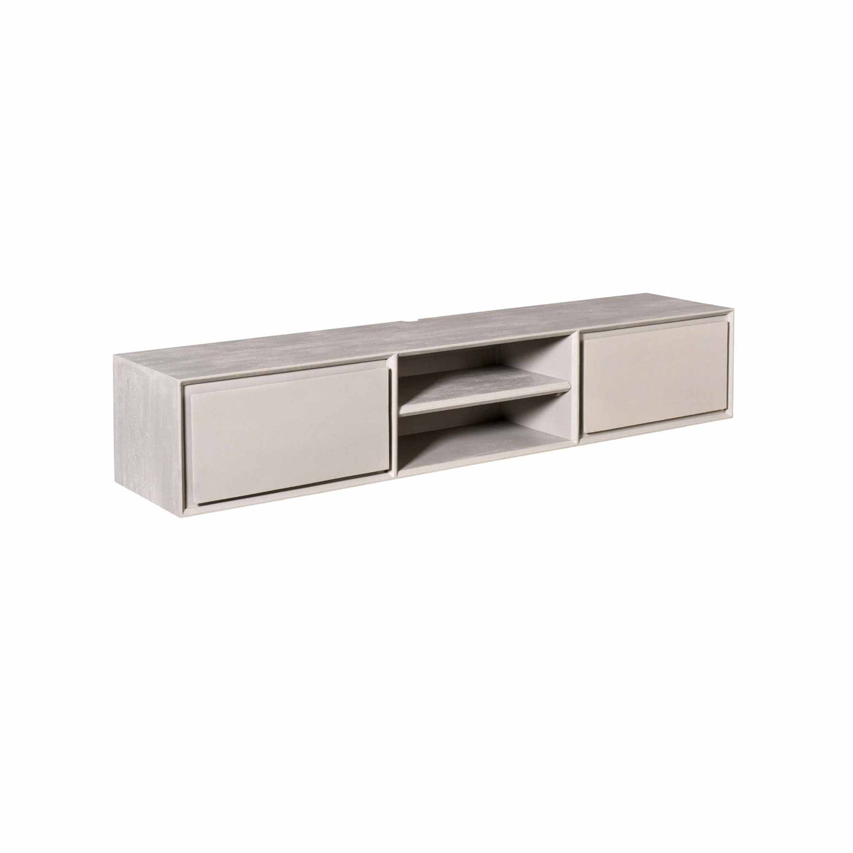 TV Unit – Mango Wood Construction, Wall-Mounted Design, Matte Finish – Ambiance | Starfurn