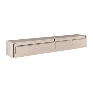 TV-Möbel - Mangoholz Taupe, Grifflose Schubladen, Schwebendes Design, 200 cm – Ambiance | Starfurn
